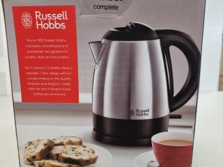 Russell Hobbs 1L Stainless Steel Compact Kettle, New