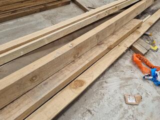 9x Assorted Lengths of Treated Timber