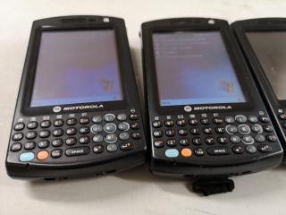 4x Motorola MC50 Mobile Handheld Computers w/ Charging Cradles