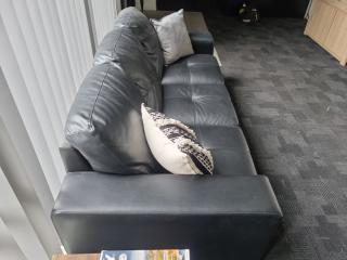 Three Seater Leather Look Couch
