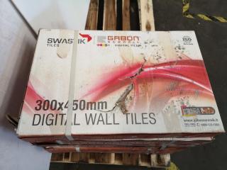 450x300mm Ceramic Printed Wall Tiles, 4.86m2 Coverage
