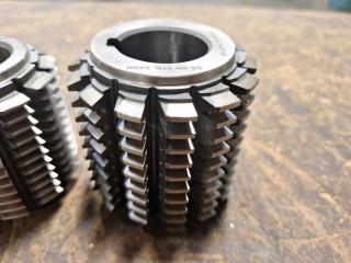 5 x Gear Hobber Cutters