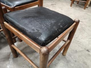 17x Old Worn Wooden Dinning Chairs