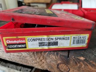 3x Champion Assortments Spare Parts Cases, Springs & Nipples