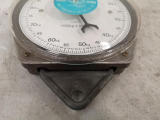 Hanging Dial Scale, 100kg Capacity