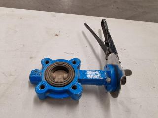 DN40 CF8M 1.5 TE98 Body And Disc Center Line Butterfly Valve