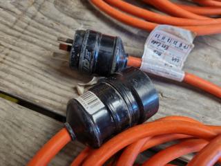 3x Single Phase 10A Power Leads