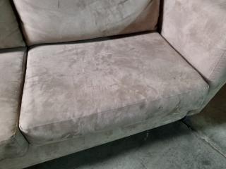 3-Seater PU Suede Sofa Couch