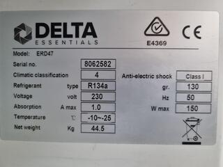 Delta Stainless Steel Undercounter Static Freezer ERD47
