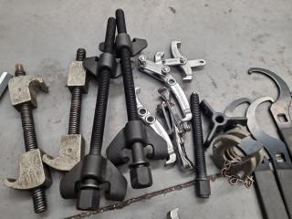 Assorted Pullers, Cylinder Polishers, Spring Clamps, & More