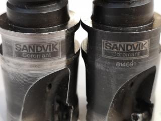 2x Sandvik Coromant Indexable Mill Cutters R390-025