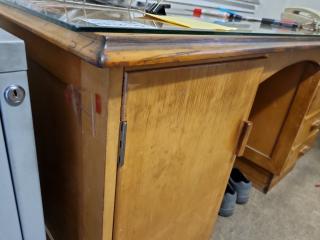 Vintage Wood Office Desk