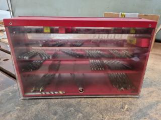 Dormer Jobber Drill Workshop Storage Display Case w/ Drills