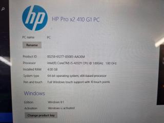 HP Pro x2 410 G1 Hybrid Notebook PC w/ Intel Core i5