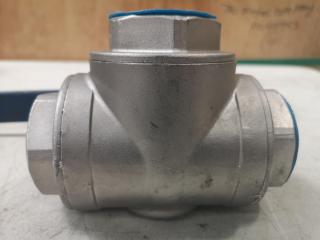 1.5" 3-Way Ball Valve, 1000 WOG,
CF8M