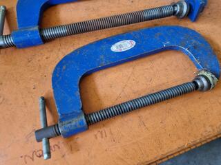 2x Nuweld G-Clamps, 300mm & 200mm Sizes