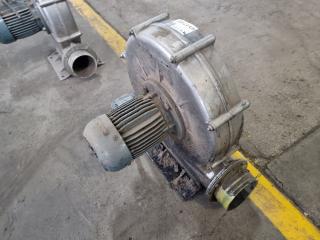 Industrial Three Phase Motor and Blower Assembly