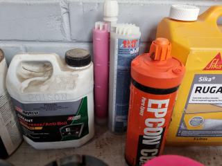 Assorted Trades Solvants, Sprays, Sealers, Epoxys & More