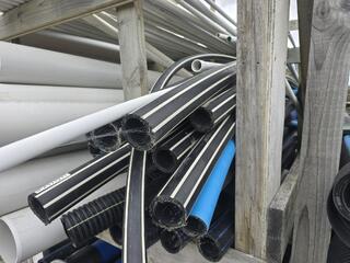 Assorted Plastic Pipe Lengths