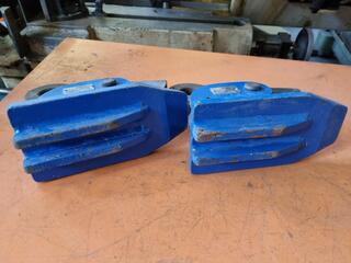 2x Titan Horizontal Plate Clamps, 3-Ton Capacity Combined
