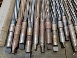 39x Reamers, Morse Taper No.2 & No.1 Shanks