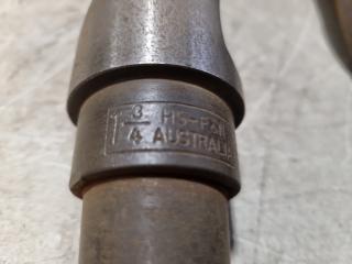 4x Large Diameter Morse Taper Drills, Imperial Sizes