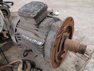 4x Assorted 3-Phase Electric Induction Motors + Pressure Vessel & More