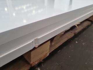 3 Sheets of 20mm White Laminated MDF Sheets