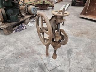 Antique "Can Blower & Forge" Post Drill