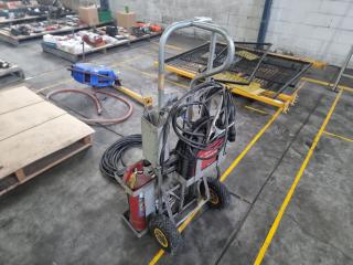 BOC INVERWELD 140VRD 140Amp Stick Tig Welder and Trolley