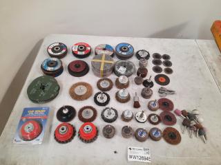 Assortment of Sanding / Grinding / Brushing Discs / Attachments