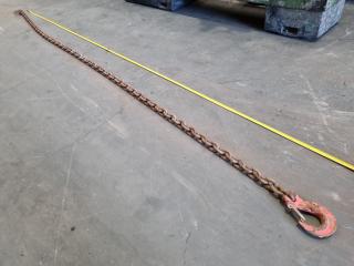 Large Single Leg Lifting Chain, 4.5m Length