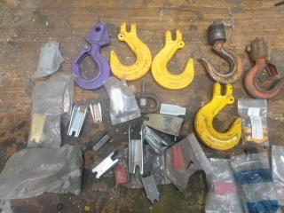 Assorted Crane Hooks and Accessories