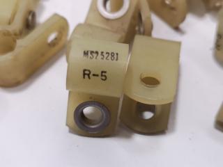 60x Aviation Plastic Loop Clamps for Wire Support Type MS25281 R5