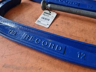 2x Record Irwin 12" Ribbed G-Clamps