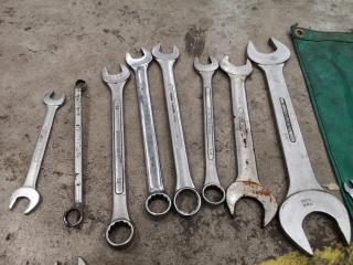 Assorted Lot Hand Tools Spanners, Sockets, Magnetic Probes, Stamps