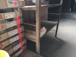 Vintage Heavy Duty Workshop Storage Shelf Unit