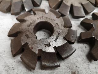 19x Assorted Involute Gear Mill Cutters
