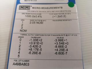 Micro Measurements Strain Gauge Chips Types S152M & S122P, Bulk Lot