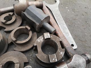 Assorted Industrial Milling Parts, Components, Accessories, & Tools