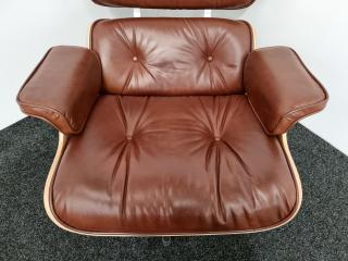 Eames Style Lounge Chair  & Ottoman
