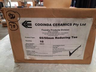 10 x Cooinda 65/50mm Ceramic Reducing Tees