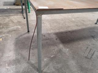 Workshop Work Table w/ Sheet Steel Top