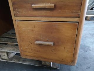 Vintage Wood Office Desk