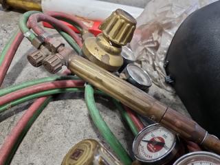 Assorted Vintage Welding Gear and Accessories, Regulators and More