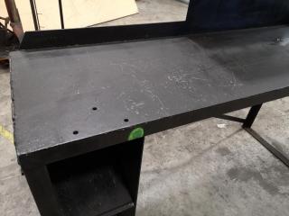 Steel Topped Workbench w/ Storage