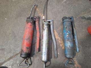 Assorted Grease Dispensers, and Spray Gun