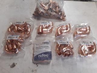 Assorted Copper Pipe Fittings