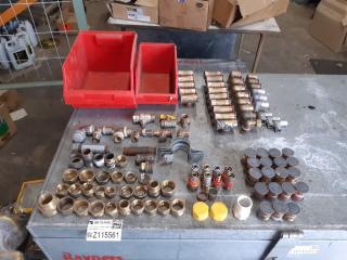 2 x Trays of various pipe fittings.