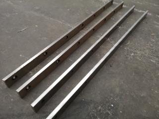 4x Steel Guillotine Slitting Cutter Blades